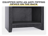 8-Tier Arched Dome Display Rack Particleboard Melamine-Faced Bookshelf 15.75*11.81*70in Black 59904280