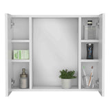 Artemisa Medicine Cabinet, Double Door, Mirror, One External Shelf -White B20091821