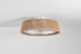Modern Rustic Ceiling Fan Light with LED RGB Mood Lighting, Rope Woven Design, Quiet Fan, Semi Flush W1340P246413
