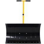 ZUN Snow Shovel with Wheels, Snow Pusher, Cushioned Adjustable Angle Handle Snow Removal Tool, 29" W465120789