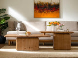 Vintage Fashion Style Square Coffee Table Set with Wood Grain Finish,for Living Room, Office and W757P235684