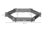 Grey 39x36 No-Screw Hexagonal Outdoor Planter Raised Garden Bed for Vegetables & Flowers 47981797