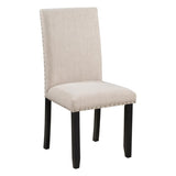 Faux Marble 5-Piece Dining Set Table with 4 Thicken Cushion Dining Chairs Home Furniture, 01666877