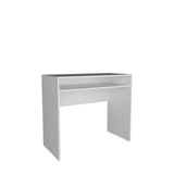 ZUN Computer Desk 30.6" H, with 1 Shelf, White B097P250845