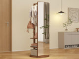 Full-length mirror solid wood rubber wood glass, 65.7*17.7in Large mirror 35197310
