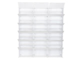 12-Tier Portable 72 Pair Shoe Rack Organizer 36 Grids Tower Shelf Storage Cabinet Stand Expandable 00409728