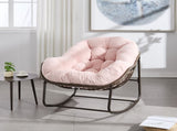 Outdoor Rattan Rocking Chair,Padded Cushion Rocker Recliner Chair Outdoor for Front Porch, Living 93056723