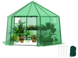 78"x68"x75" Walk-In Mini Greenhouse, Easy Assembly Plant Protection Tent for Year-Round Gardening 65115730