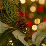 24" Christmas Cedar Wreath Full Luxe Greenery Holiday Door Dcor Festive Pinecone & Berry Accent FBA 89345177