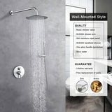 Shower System Shower Faucet Combo Set Wall Mounted with 10" Rainfall Shower Head and handheld shower 37654644