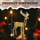 3.6FT Motorized Reindeer with Shaking Head, Outdoor Christmas Decorations with Motor & 120 Warm 28288502