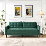 74" High Resilience three seater Sofa, Wooden Frame 3 Seat Sofa, Comfy , Modern Upholstered Sofa, W311P192812