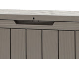 45 Gallon Waterproof Resin Outdoor Storage Deck Box, Lockable Organizer for Patio Pool Garden, Brown 99275357