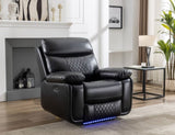 M046 Power recliner with LED Strip BLACK color W1805106083