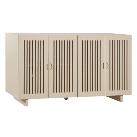 ZUN Modern Style Sideboard with Superior Storage Space, Hollow Door Design and 2 Adjustable Shelves for 38351251