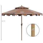 ZUN Outdoor beach umbrella/Sun Umbrella （Prohibited by WalMart） 53253212