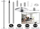 Stripper Dance Pole 45mm Spinning Static Dancing Pole with 88-108.1in Adjustable Height 551LBS 97088499