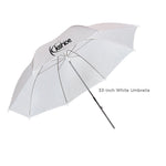 ZUN 135W Silver Black Umbrellas with Background Stand Non-Woven Fabrice Set 64774424