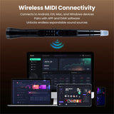 Portable Wireless MIDI Electronic Saxophone - 100 Tones, 3W Hi-Fi Speaker, 12hrs Playtime, 0.7lbs 89507916
