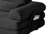 Wide Wale Corduroy Convertible Sleeper Sofa Bed with Side Storage Pocket High Density Compressed T6623P600872