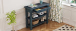 ZUN TREXM Retro Console Table with Drawer and Two Sturdy Shelves for Entryway, Living Room N715P195561M