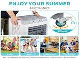 3 in 1 Portable Evaporative Cooler,Indoor,Outdoor,2353CFM Personal Air Cooler,7.9 Gal Large Water 95960706