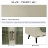 TV Stand 65 Inch TV, Wood TV Stand with Storage Cabinet & Adjustable Shelves, Media TV Console W1445139547