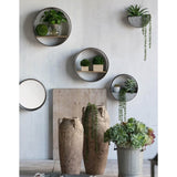 Farmhouse Round Metal Wall Planter, 5 Piece W2078P156359