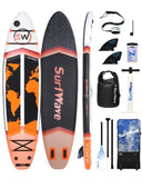 ZUN Inflatable Stand Up Paddle Board 11'x34"x6" With Accessories W1440P192393