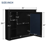 35'' x 28'' Wall Mounted Bathroom Storage Cabinet, Medicine Cabinet, Modern Bathroom Wall Cabinet N710P197128B