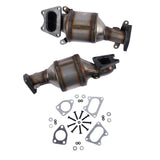 ZUN Catalytic Converters Bank 1 and 2 For Honda Accord Odyssey Ridgeline Pilot Acura MDX TL 3.0L 3.5L 43957655