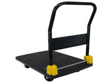 Foldable Platform Push Hand Truck Cart, 440 lbs. Weight Capacity, 2 Swivel Brake Wheels W2916P210396