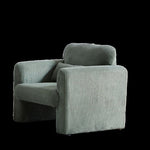 ZUN 33"Corduroy Fabric Single Sofa, Modern Lounge Chairs Single Sofa with Support Pillow, for Apartment, W834P171871