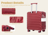 28 Inch ABS Hard Shell Large Travel Checked Luggage - Scratch Resistant Surface Four W2787P437259