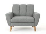 Mid Century Fabric Channel Stitch Club Chair, 62223.00GRY