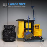 40 Gallon Trash Bags Heavy Duty, 1.9MIL Trash Bags Large Black Trash Bags 35in*39.4in 78738738