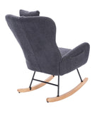 Teddy Upholstered Nursery Rocking Chair for Living Room Bedroom W2069P174789