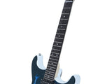 Lightning Style Electric Guitar with Power Cord/Strap/Bag/Plectrums Black & White 11853824