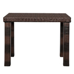 ZUN Bar Table Brown Gradient （ONLY table） 07380505