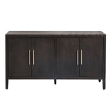 ZUN U-STYLE Storage Cabinet Sideboard Wooden Cabinet with 4 Metal handles ,4 Shelves and 4 Doors for WF309061AAP