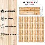 40 Pcs Self-Adhesive Wood-Look Flooring With Realistic Wood Grain Flooring ,Durable And Easy DIY 87202939