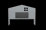 Headboard Storage Cabinet for Full-size Montessori Floor Bed , Grey,Freely collocation W1716P181578