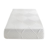 10-inch Twin Size Bed Mattress Gel-Infused Memory Foam Mattress, Firm, White, Mattress in a Box B011P248237