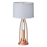 Beautiful Water Dancing Table Lamp 1pc Modern Design Home Decor Copper Finish Luxurious Sparkling B011P162527