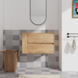 30" Wall Mounting Bathroom Vanity, Soft Close Drawer W999P193004