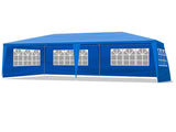 10'x20' Outdoor Party Tent with 6 Removable Sidewalls, Waterproof Canopy Patio Wedding Gazebo, Blue 53823303