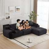 Modern Memory Foam Compressed Sofa,Large Sectional Couches for Living Room,Pet-Friendly Cloud 00806510