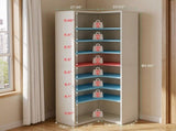 9 Tier L Shaped Bookcase Display Shelf Collection 29898054
