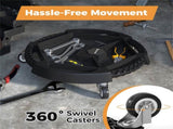 Rolling Garage Tool Caddy with 4 Storage Compartments & Magnetic Holders, 360&deg Swivel Wheels 02209385
