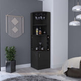 Seattle Bar Cabinet, Eight Bottle Cubbies, Two Large Open Shelves B128P176130